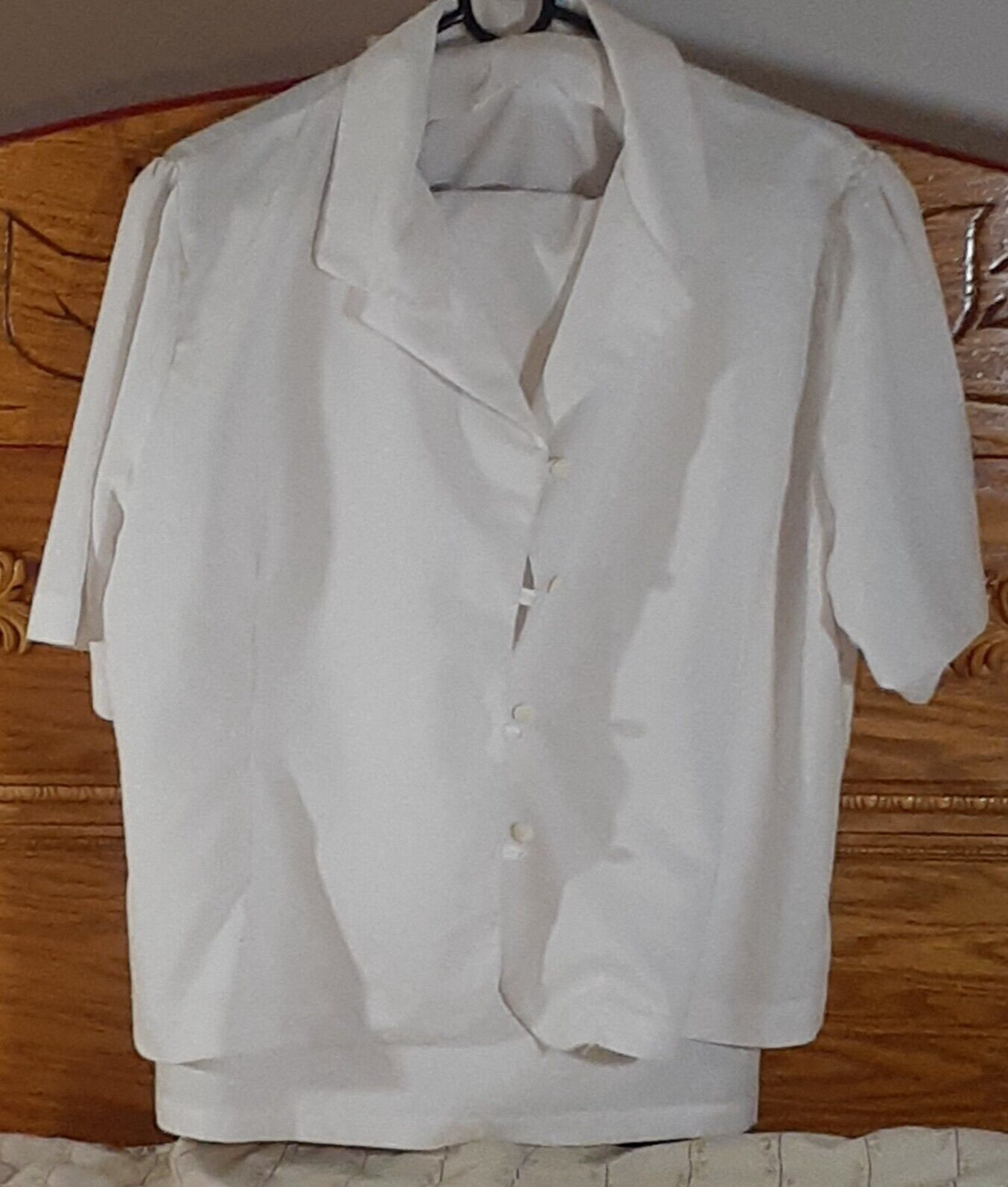 Women’s 2 Piece Hand Stitched Blouse with Skirt Set, Size XL