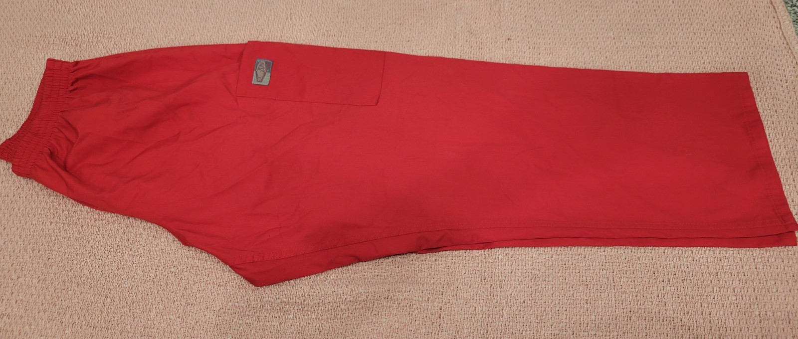 ScrubZone Red Solid Medical Scrub Pants PLG Polyester/Cotton Blend
