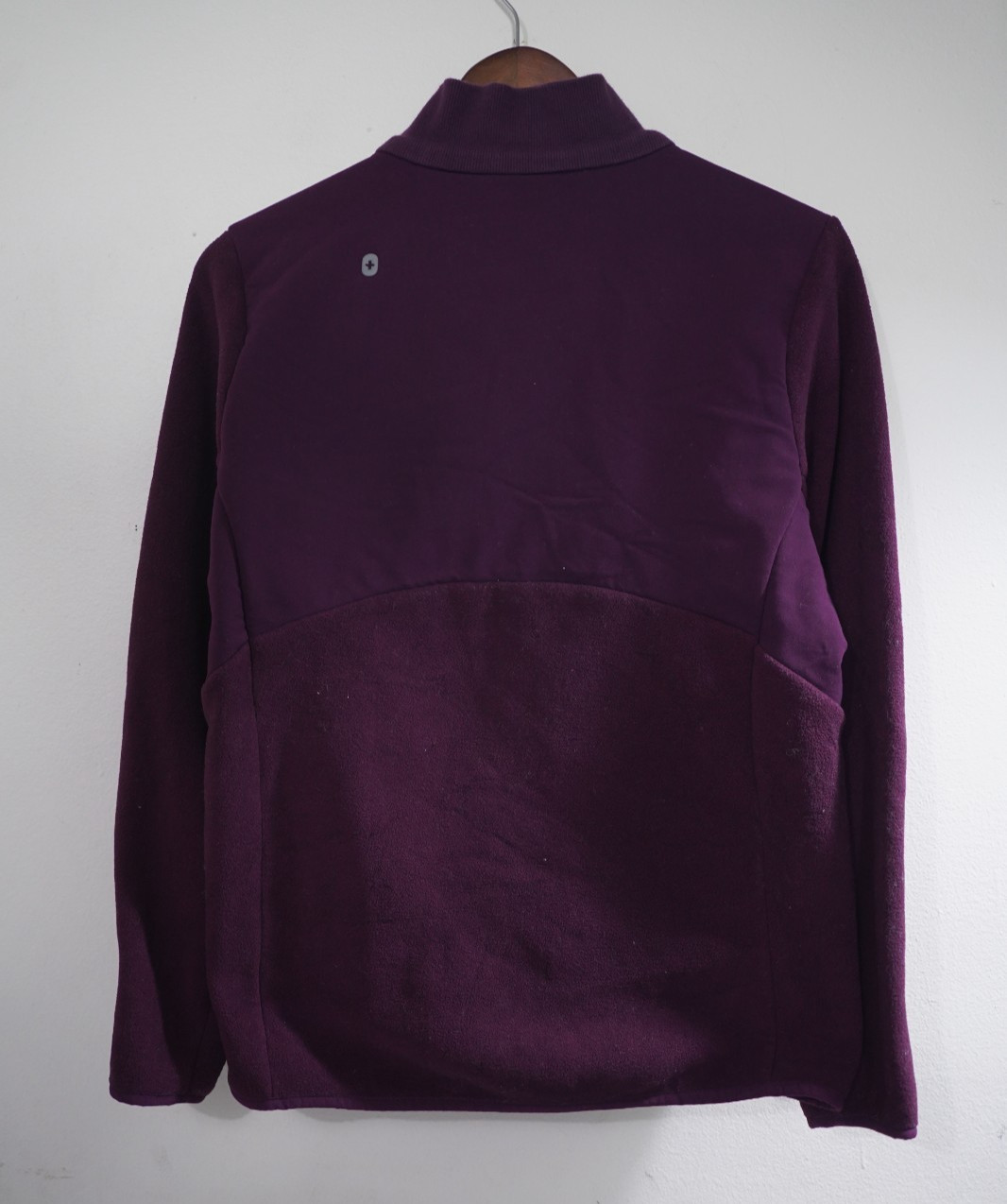 FIGS Size Medium Fleece Jacket Purple Full Zip Warm Medical Scrub Women