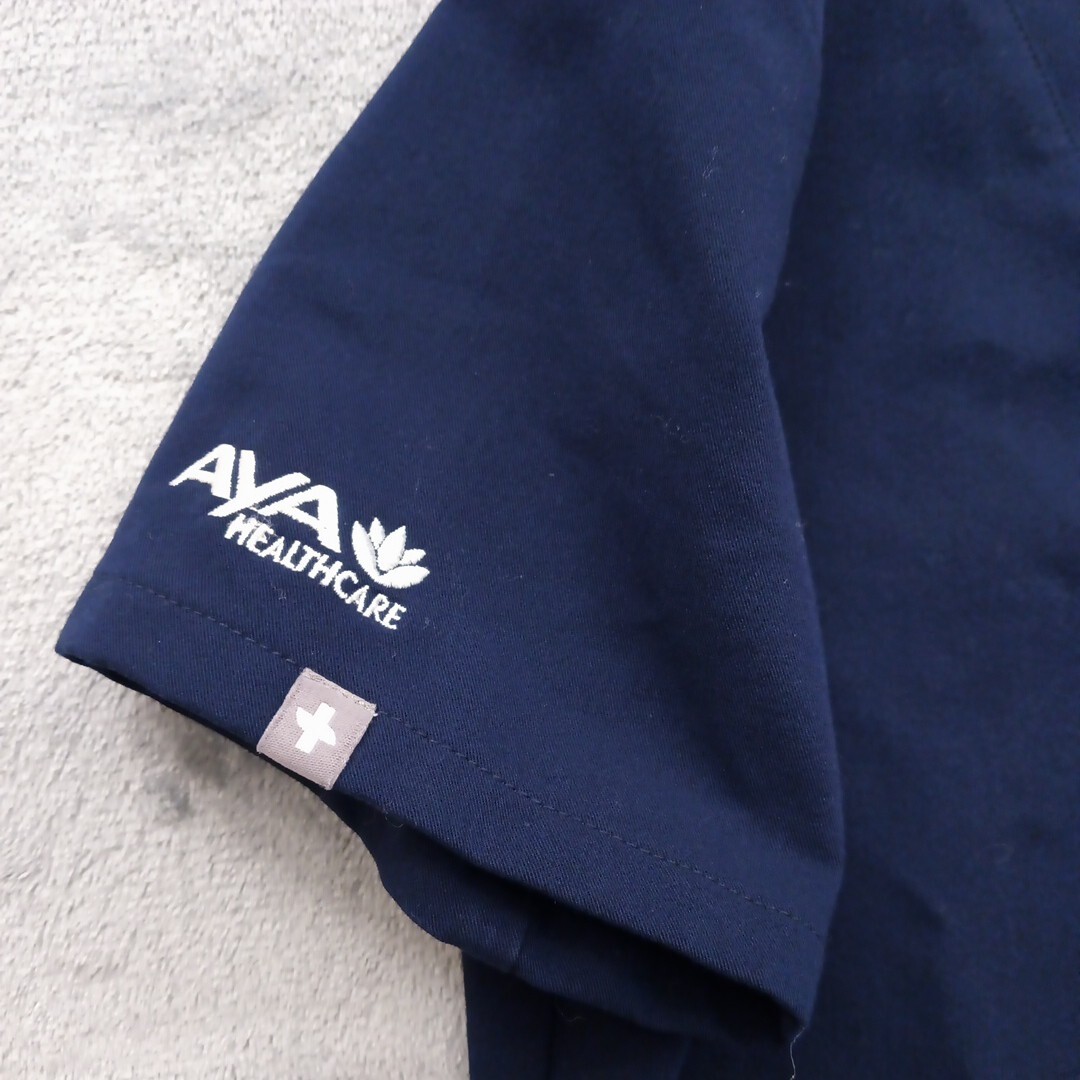 Figs Scrub Top Womens XXS Blue V Neck Short Sleeve Style #FW1000