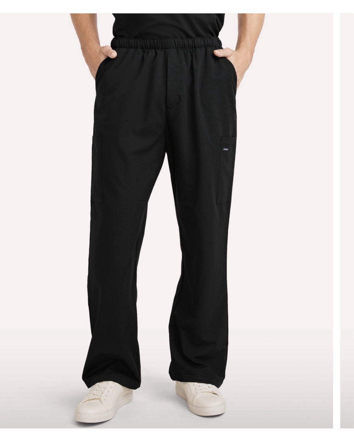 JOCKEY Elastic Waist Pockets Men’s Scrub Pants 2376-015 BLACK – Medium Tall