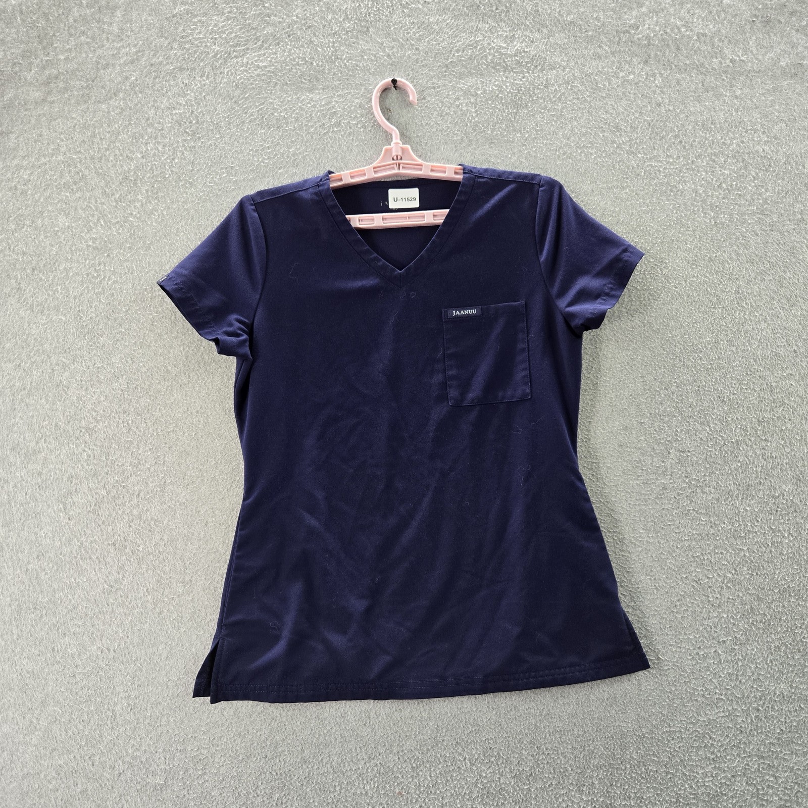 Jaanuu Women Scrub Top XS Navy J96181 Short Sleeve
