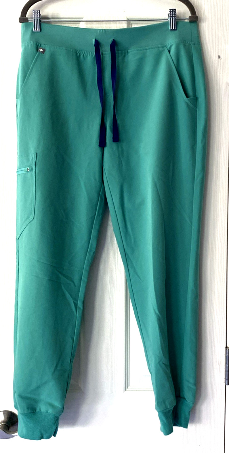 WOMENS FIGS ZAMORA JOGGERS SCRUB PANTS DRAWSTRING SURGICAL GREEN MEDIUM