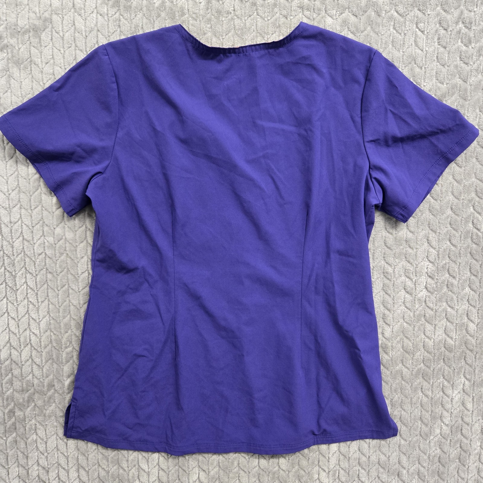 Scrub Joy Purple Set (2 Piece) Short Sleeve Pants Size Small Pockets
