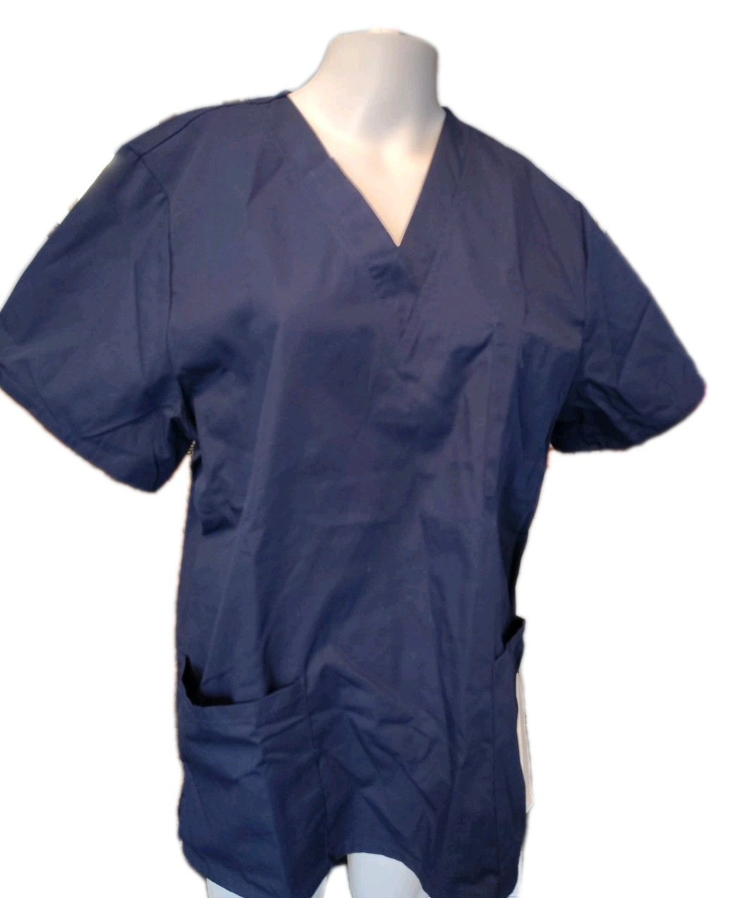 Sivvan Unisex Fit V-Neck 3 Pocket Scrub Top S8400 Navy M
