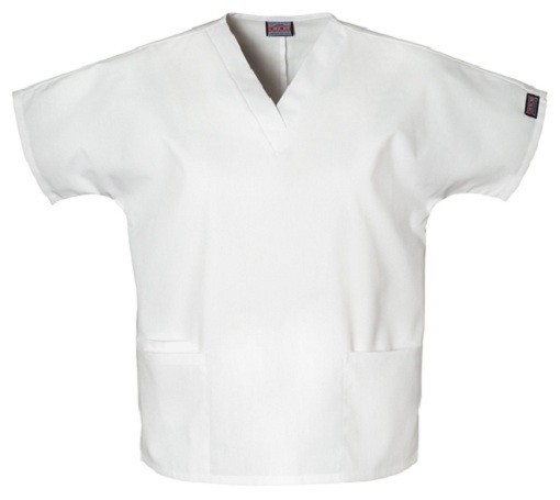 Cherokee Scrubs 4700 V Neck Scrub Top White by Workwear free shipping.