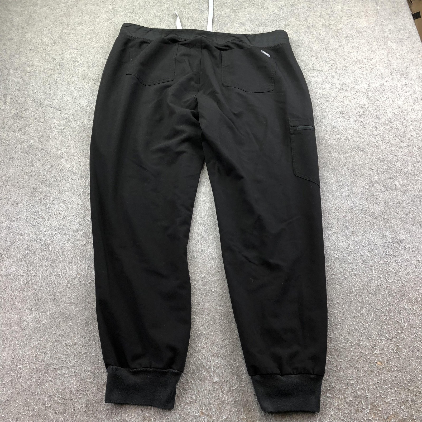 FIGS Technical Collection Jogger Pants Mens XL Black Scrub Elastic Waist Pockets