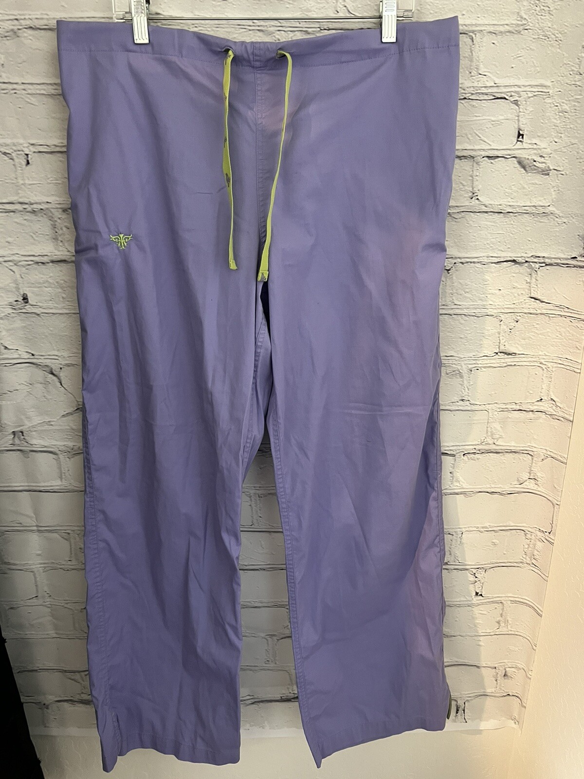 Med Couture Light Purple Lime Green Accents Drawstring EUC Women’s Size L