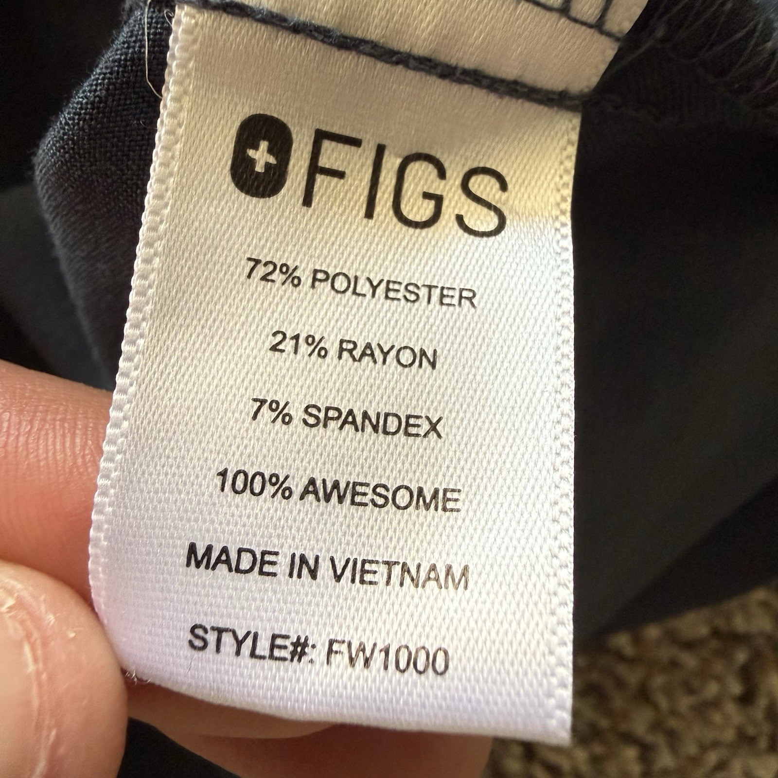 Figs Catarina One-Pocket Scrub Top Navy Blue Women’s Size XXS Pre-owned