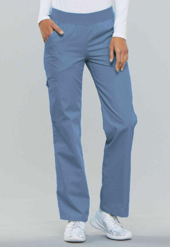 Cherokee Women Scrubs Flexibles Mid Rise Elastic Waist Pants 2085 Regular NWT