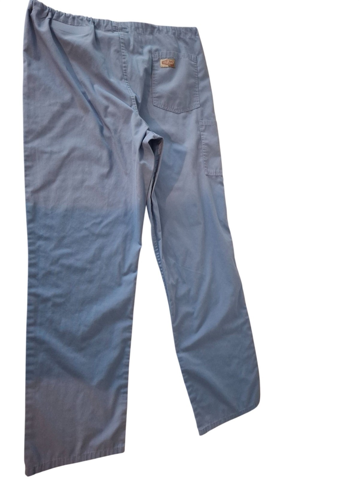ScrubZone Landau Unisex Medium Blue Drawstring Scrub Pants Utility Healthcare