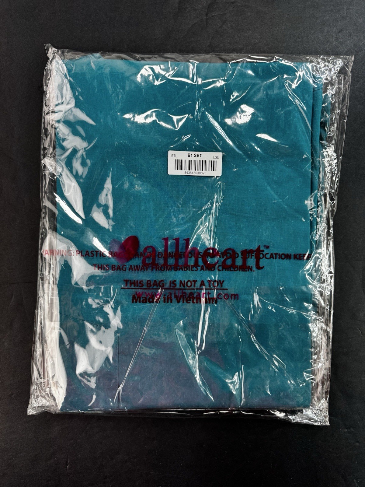 All Heart Basics Scrubs Outfit Top & Bottoms Size Large Teal Nurse Doctor NEW