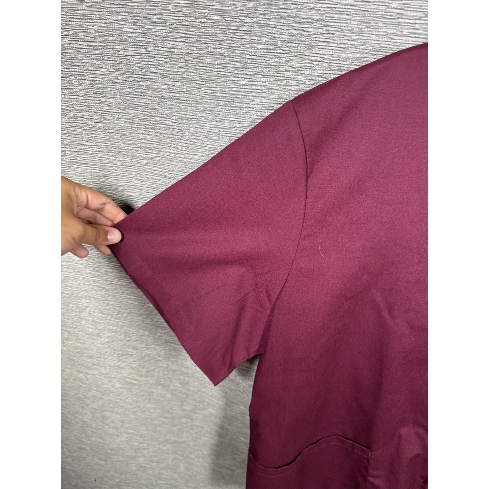 NEW Landau Burgundy Unisex Adult Scrub Size XL
