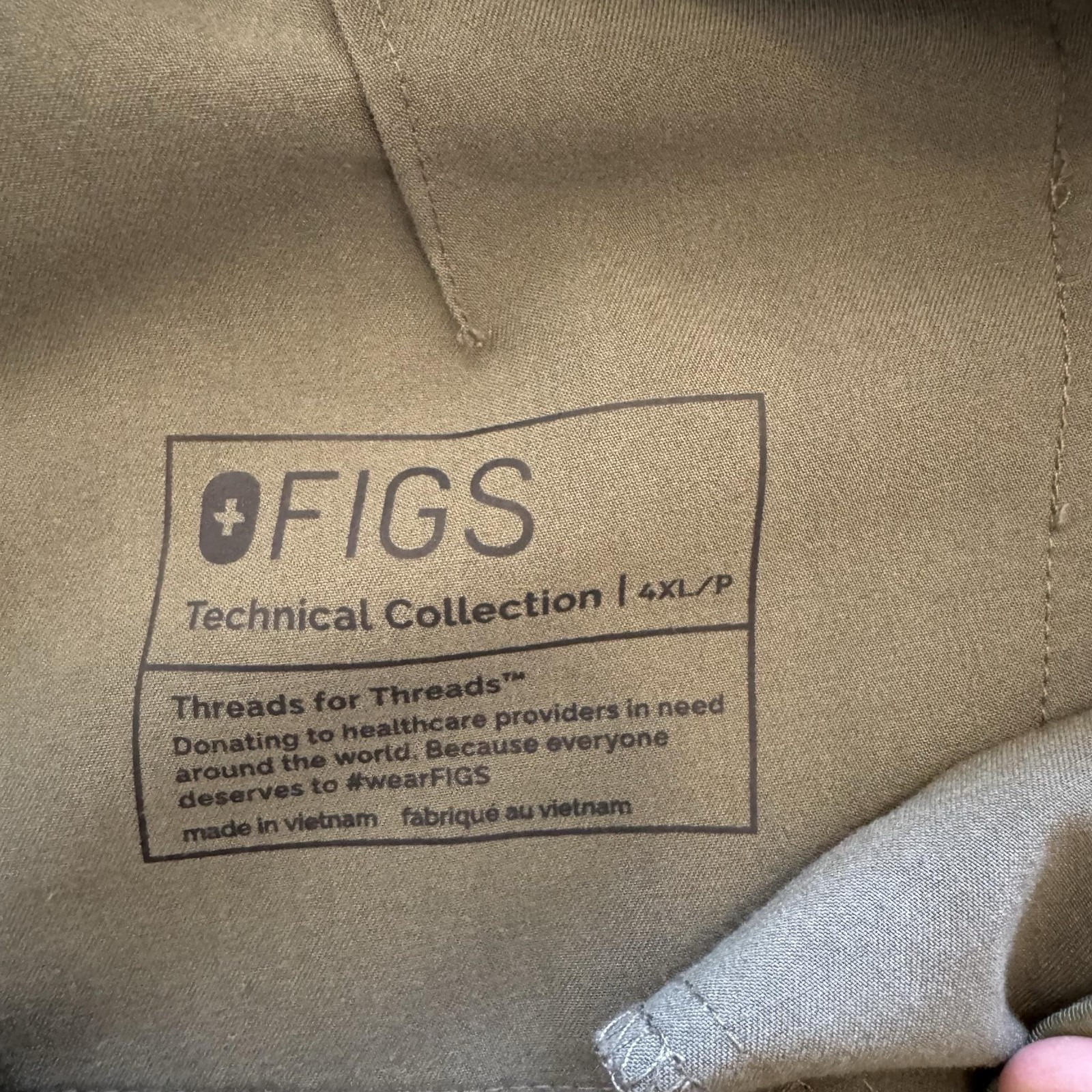 FIGS Technical Collection Scrub Pants Womens 4XL Green Drawstring Pockets