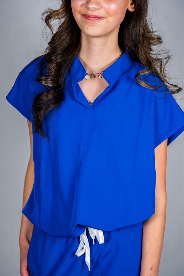 MEDIUM | CODE BLUE BABE | Scrub Set 2pc