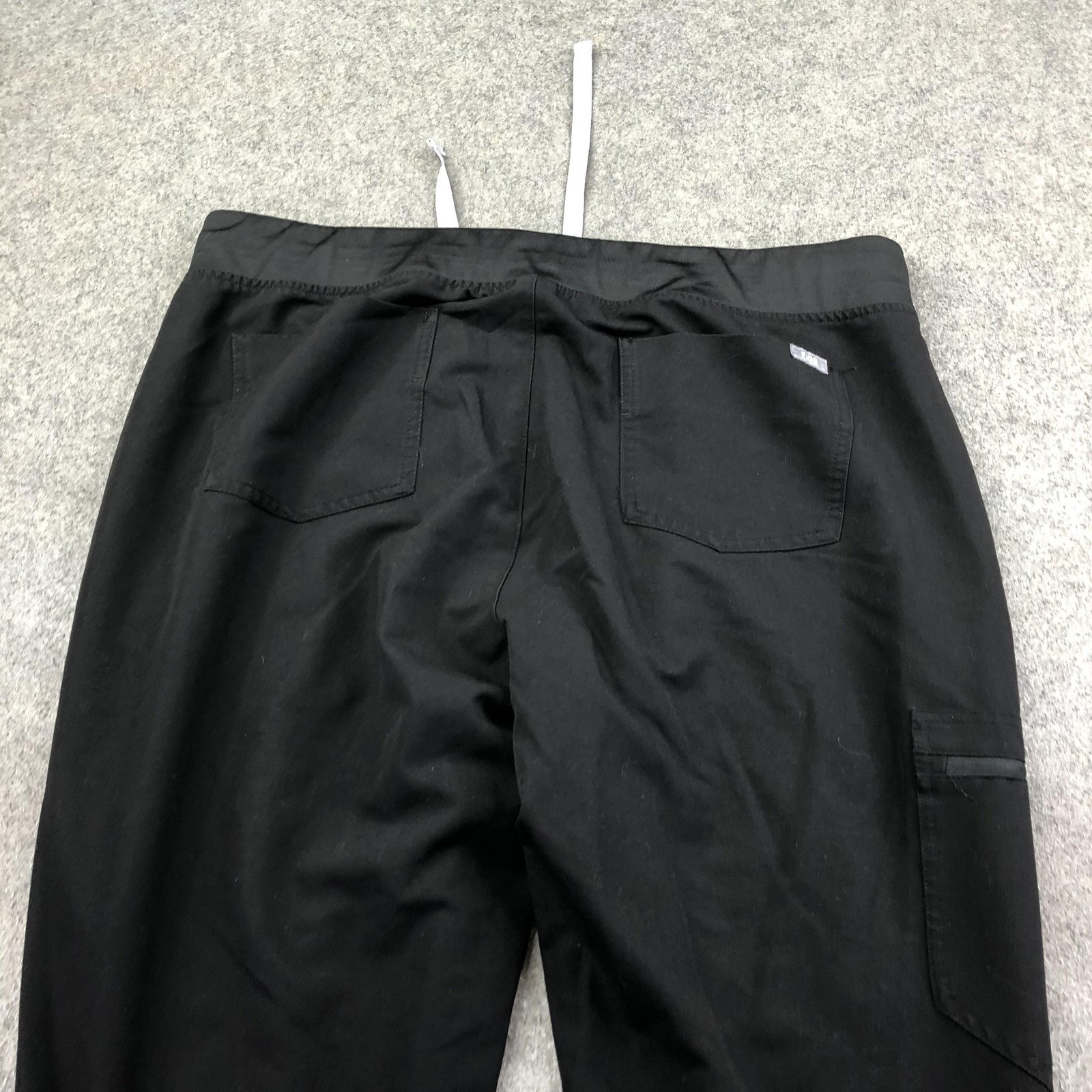 FIGS Technical Collection Jogger Pants Mens XL Black Scrub Elastic Waist Pockets