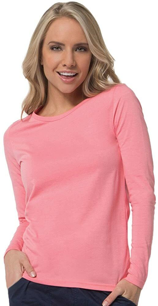 Maevn 6709 Under Scrub Tee Round Neck Long Sleeve Knit Medical Sizes XS to 3XL