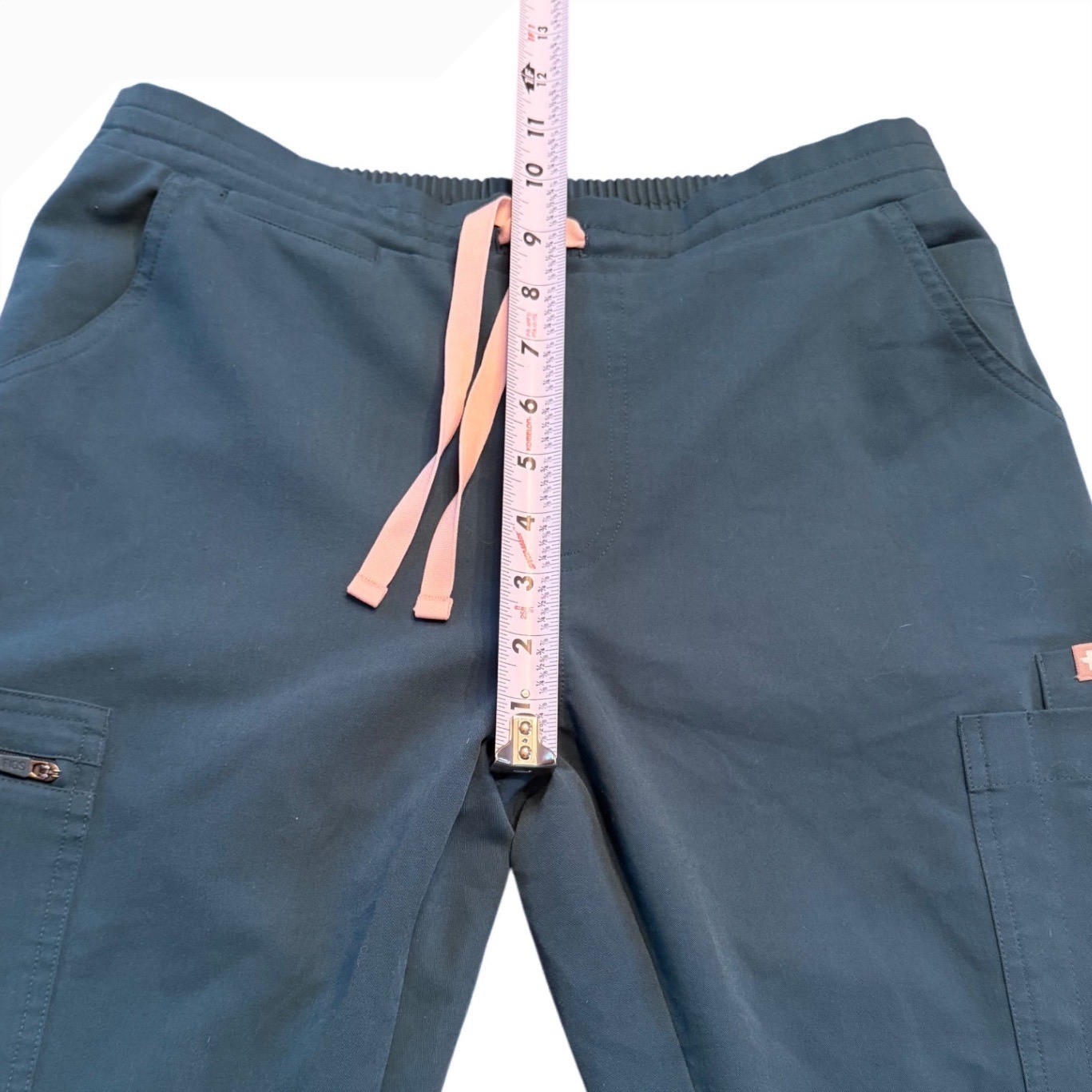 FIGS Yola High Rise Technical Collection Slim Scrub Pants Small Teal TW2000R