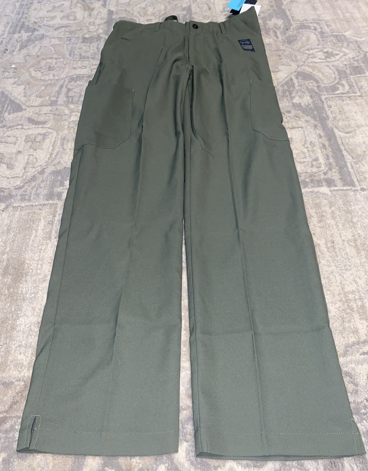 WonderWink 37.5 Tech Mens Green Pockets Scrubs Pants Size Small New