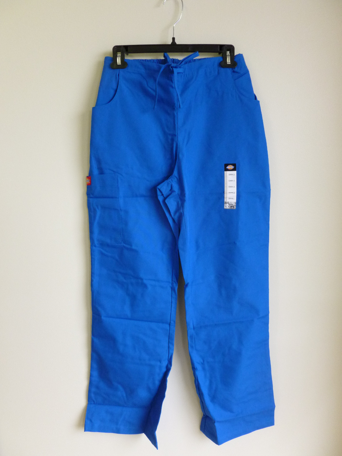 Dickies Royal Blue Drawstring Scrub Pant 3 Pocket Elastic Back #854206 PSM-T2X