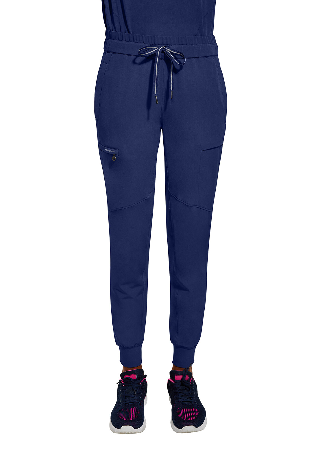 Healing Hands 360 Women’s Scrubs Naya Jogger Pant Tall 9156T NAVY Navy Free Ship