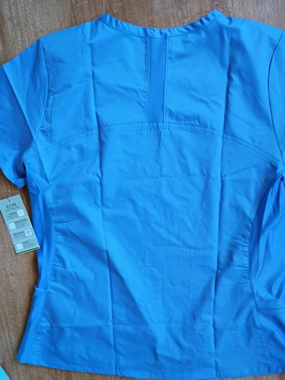 NWT Maevn Eon Active V-Neck Wicking Scrub Top Style 1708 Cielo Blue Sz Large