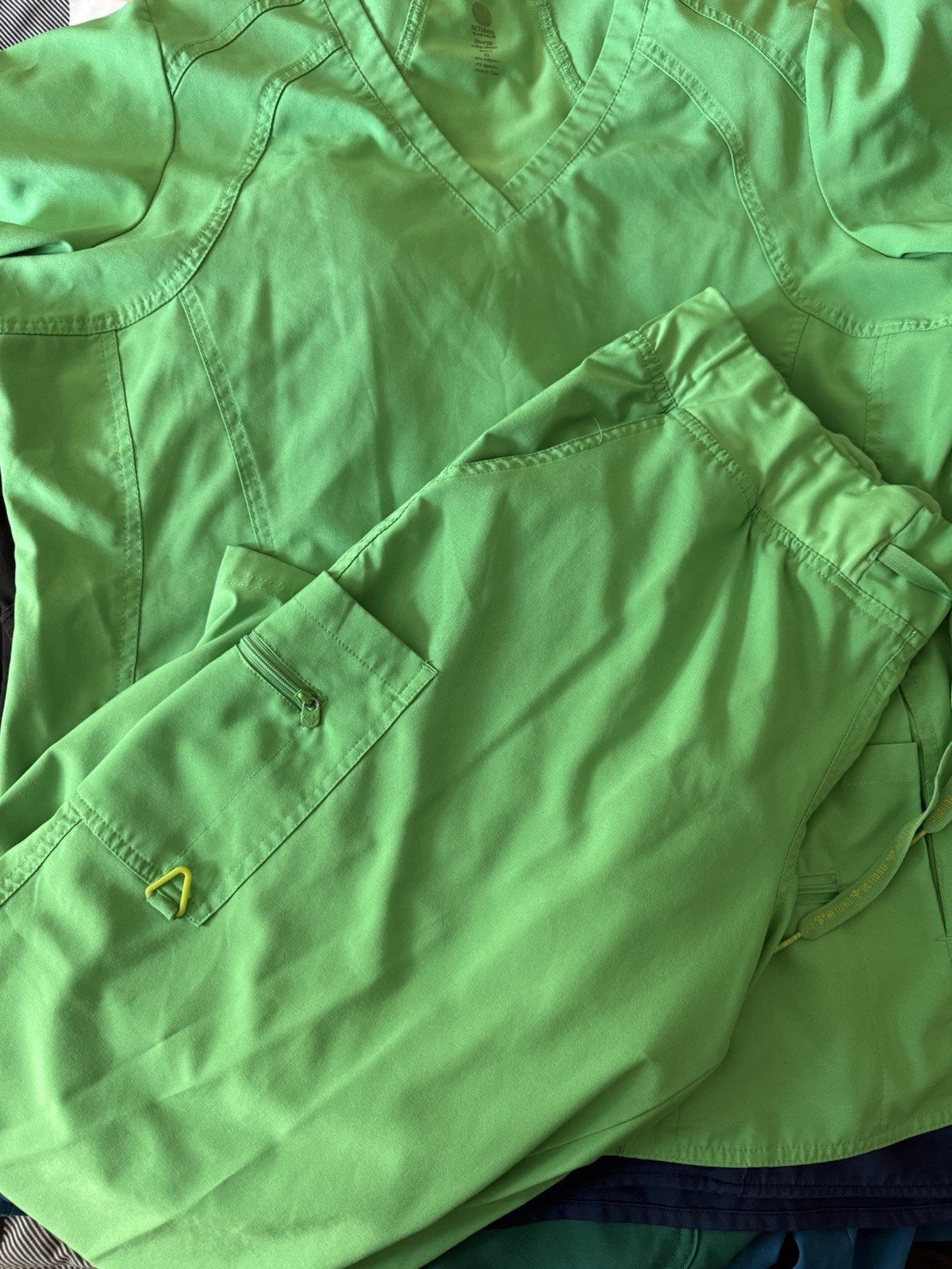 Scrubs Set with Tops and Pants Matching, Multiple Designs, Colors, XL XLL