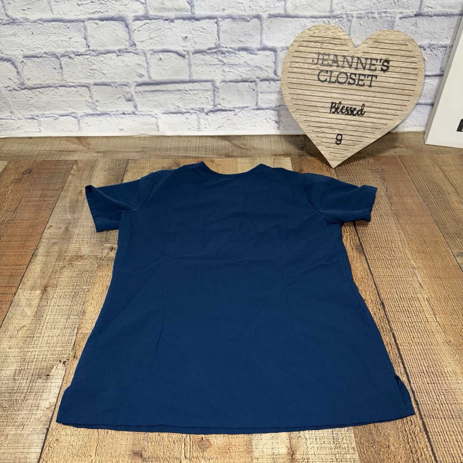 FIGS Catarina One Pocket Scrub Top Pacific Blue Women’s Size XXS Short Sleeves