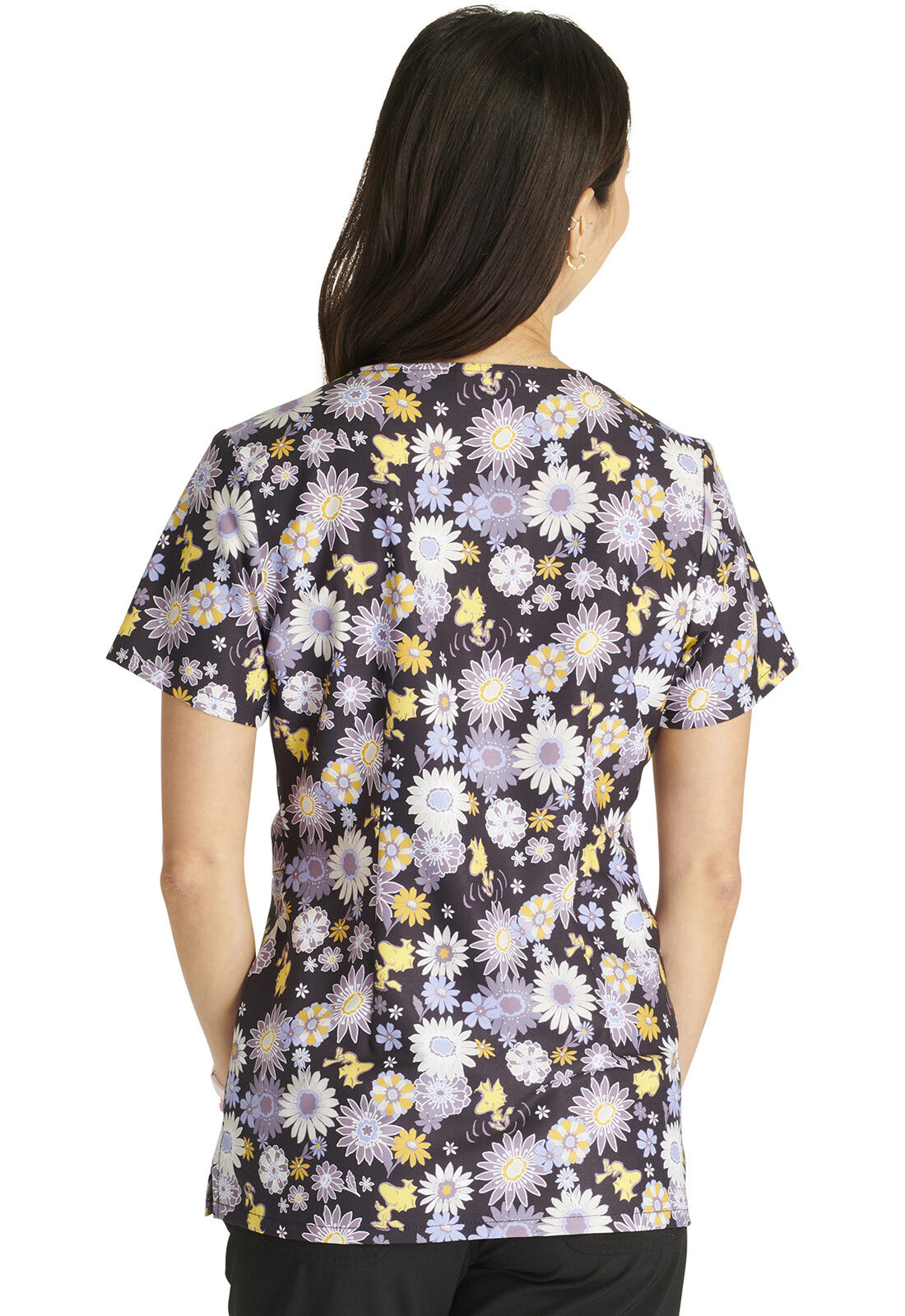 Snoopy Cherokee Scrubs Tooniforms Peanuts V Neck Top TF626 PNWW