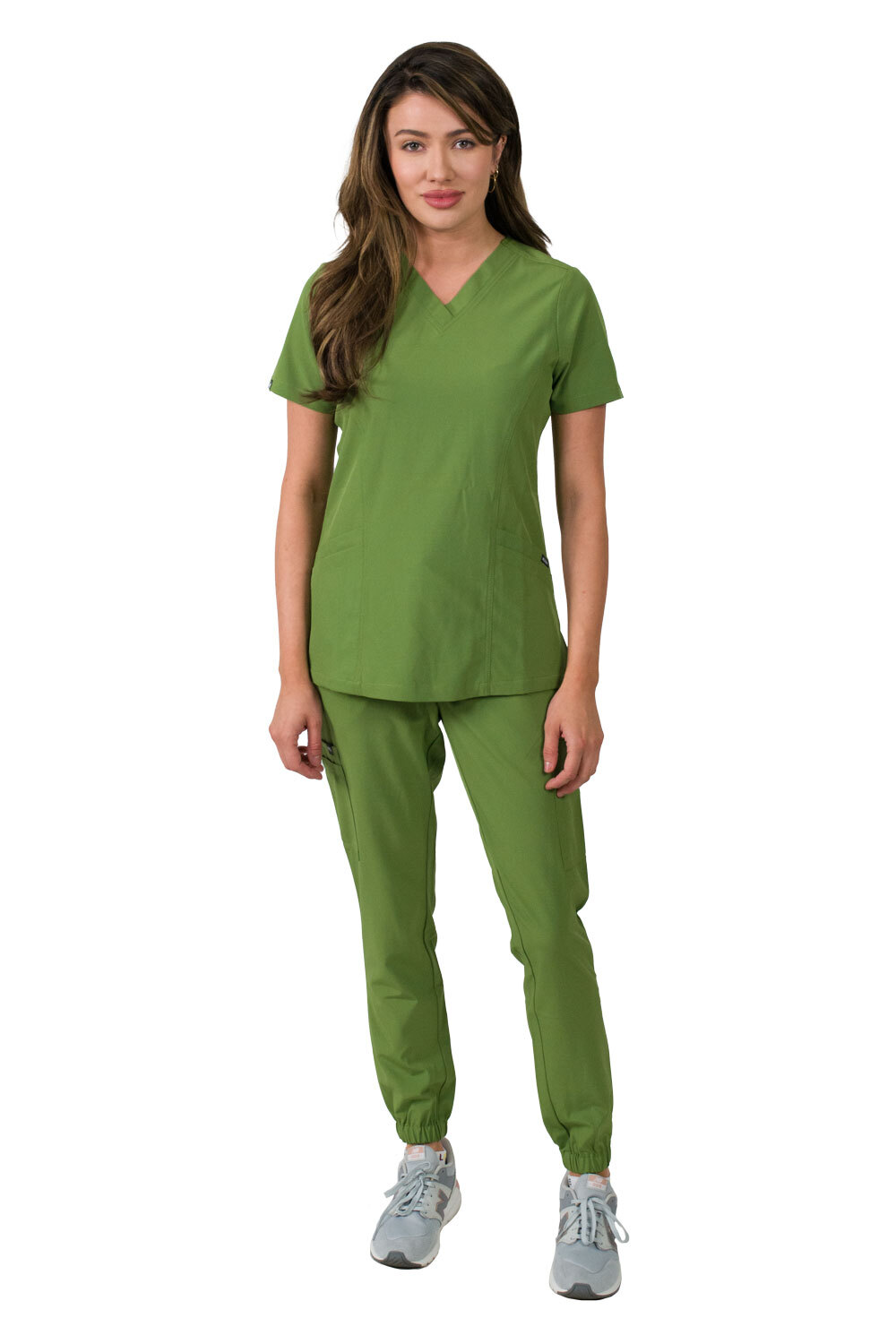 Medgear Olivia Women’s 4 Pocket Top Gathered Jogger Pants Set