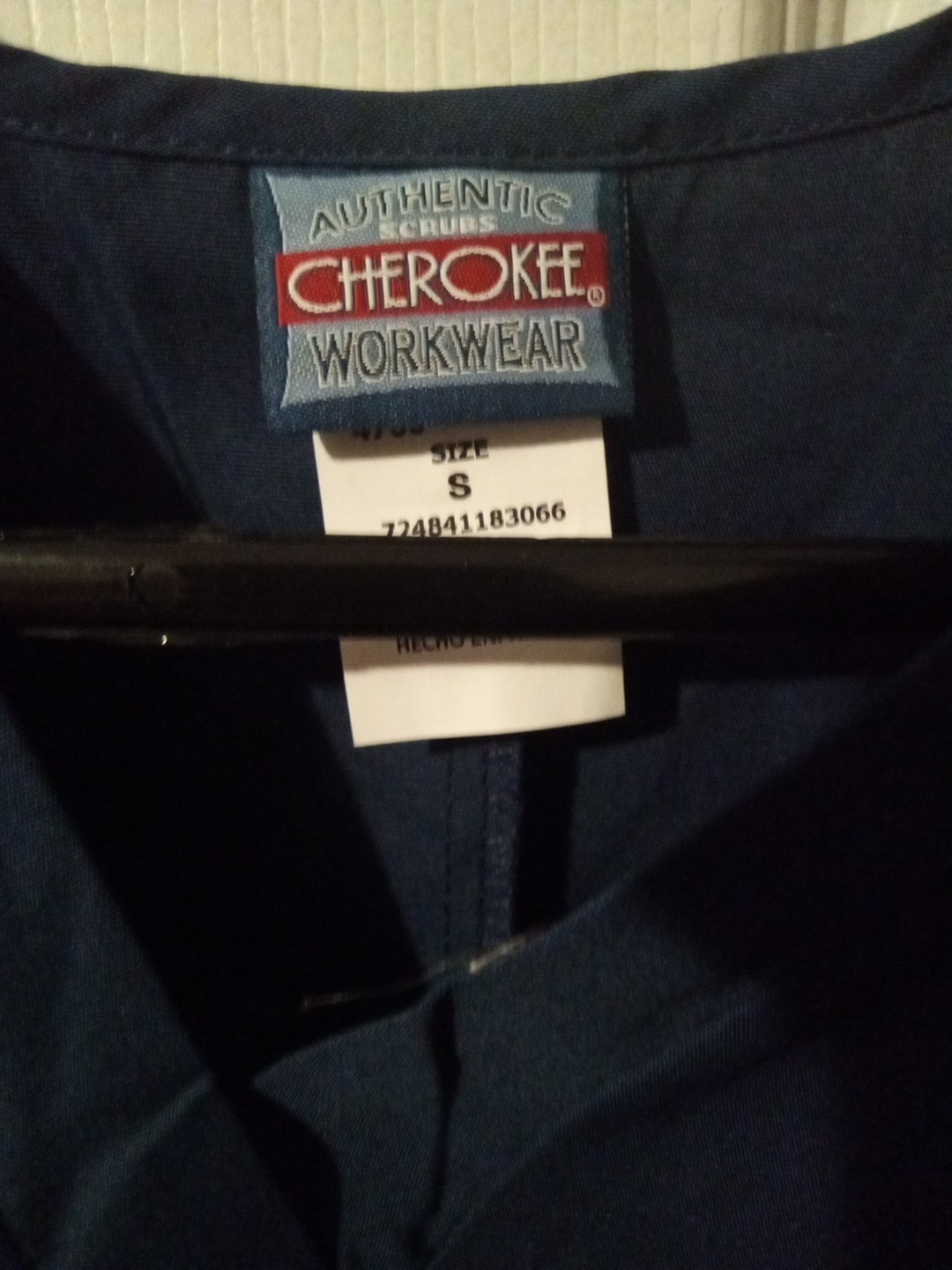 NWT Cherokee Workwear Womens Scrub Top Sm 4700 & Pants Sm 4100 Navy