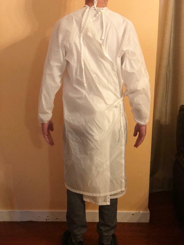Reusable Washable Medical Surgical Gown, Water Resistant, One size fits all S-XL
