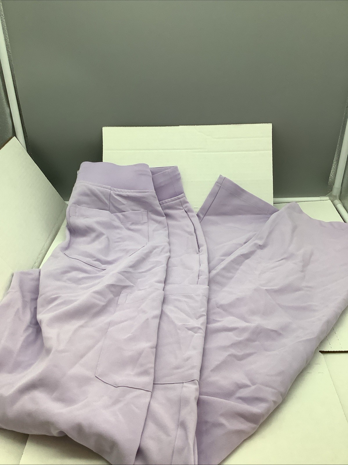Mandala Scrubs Women Cargo Pant Size Tall Medium Color Cool Lavender NWT