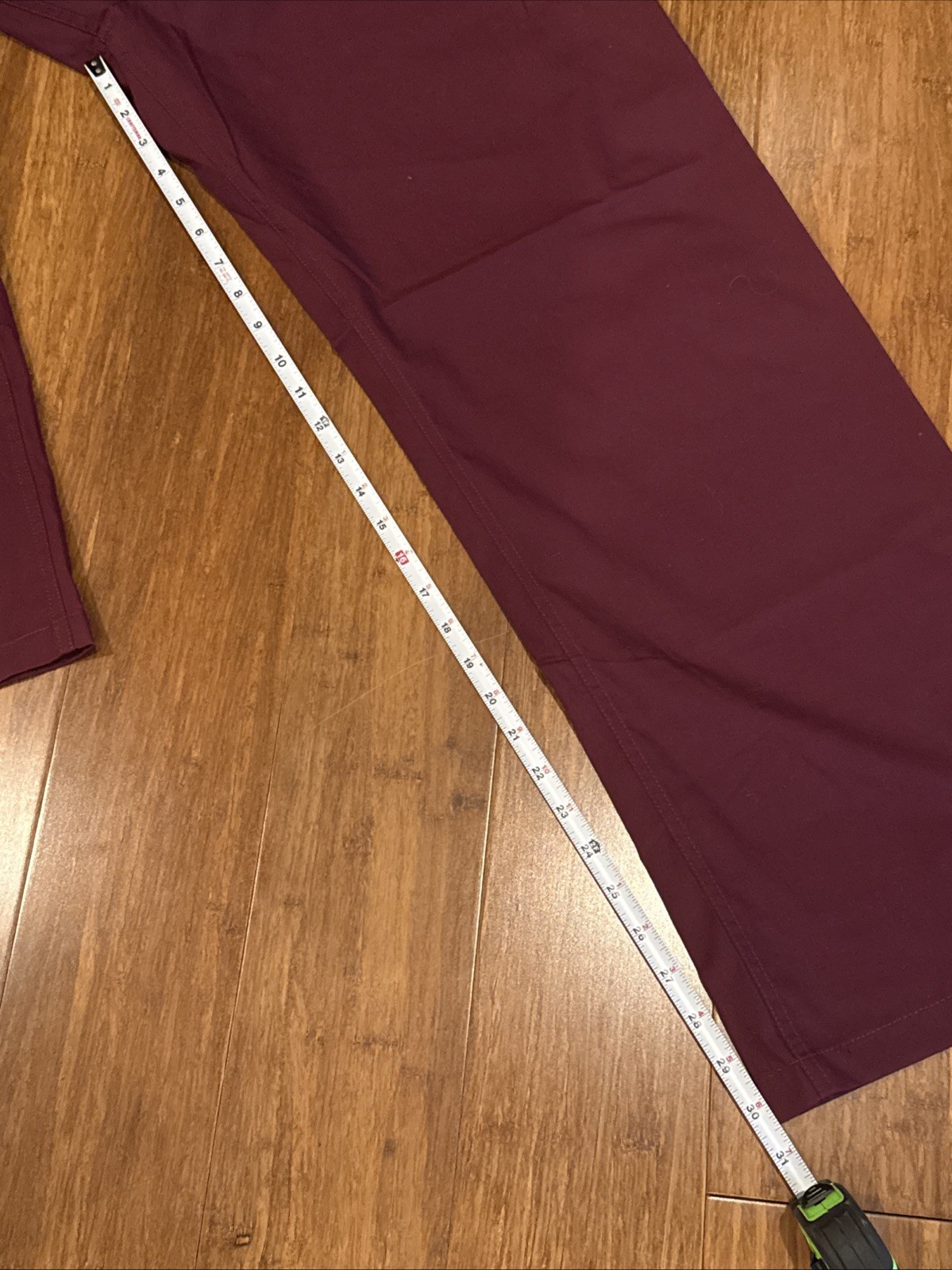 Urbane 9502 Women’s Straight-Leg Scrub Pants, Maroon Wine Red, NWT, Medium