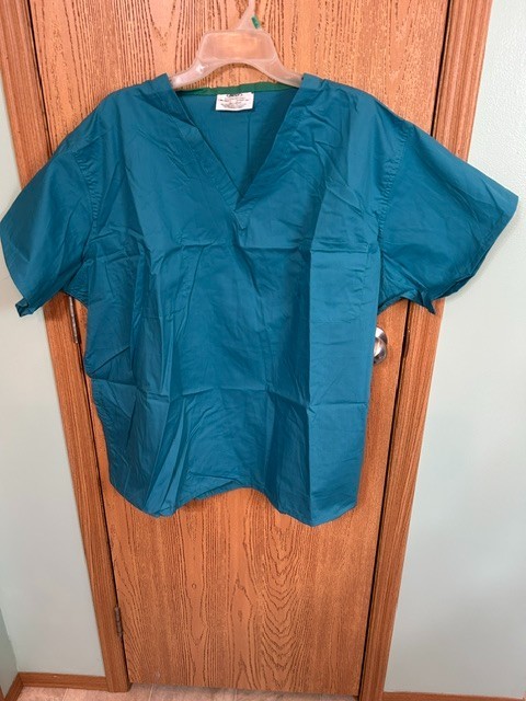 Unisex Best One Pocket Scrub Top Teal 2XL