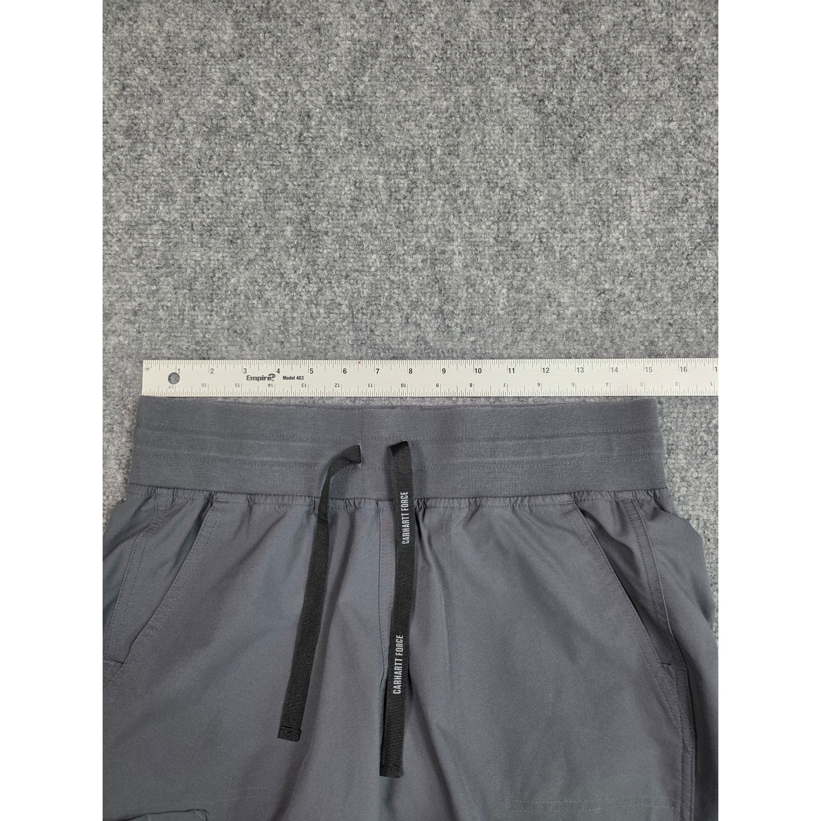 Carhartt Force Scrub Pants Mens Medium Gray Jogger Cargo Drawstring Regular