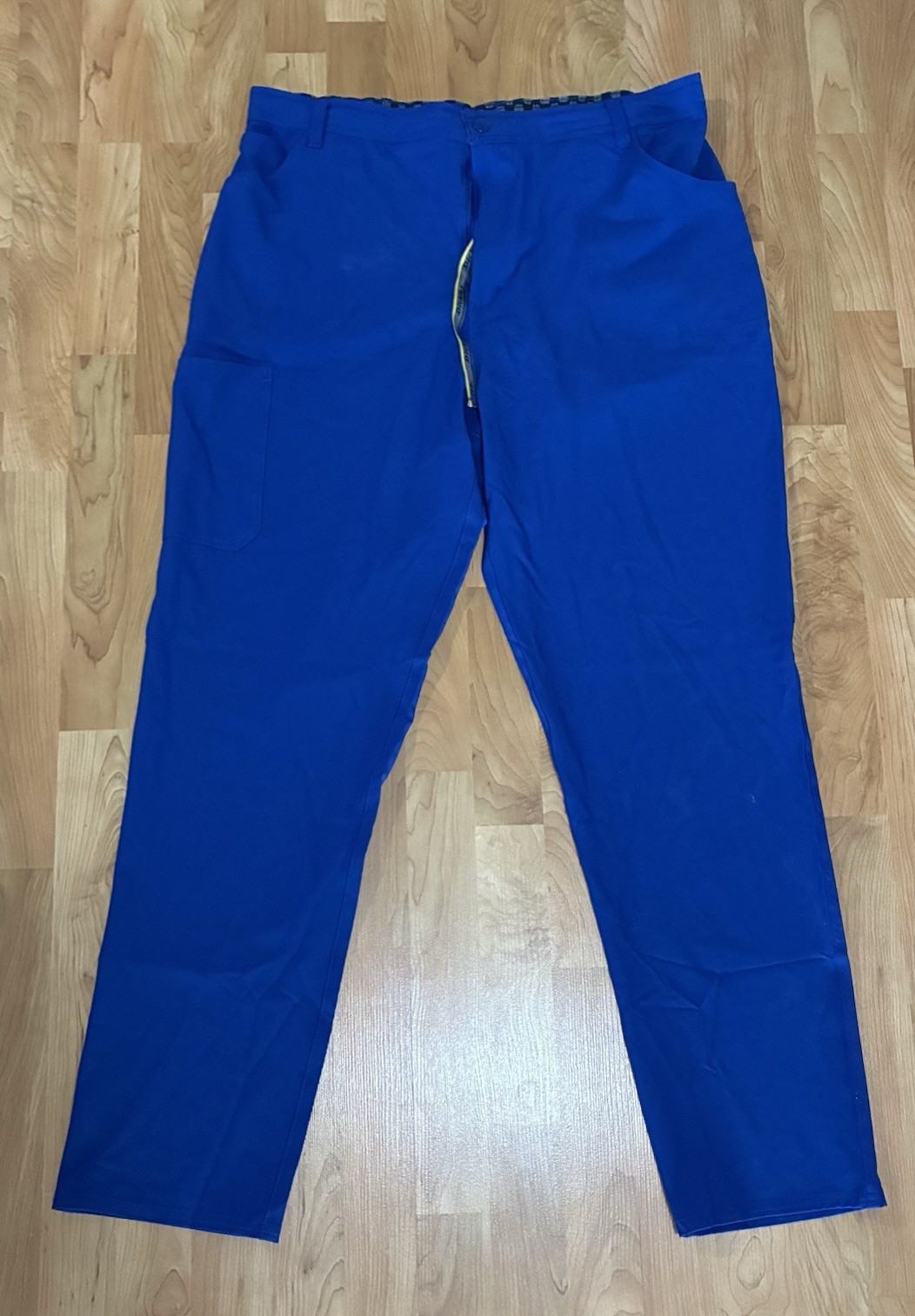Dickies Men’s Scrub Pants 2XL Tall Blue Solid Polyester/Spandex DK055T