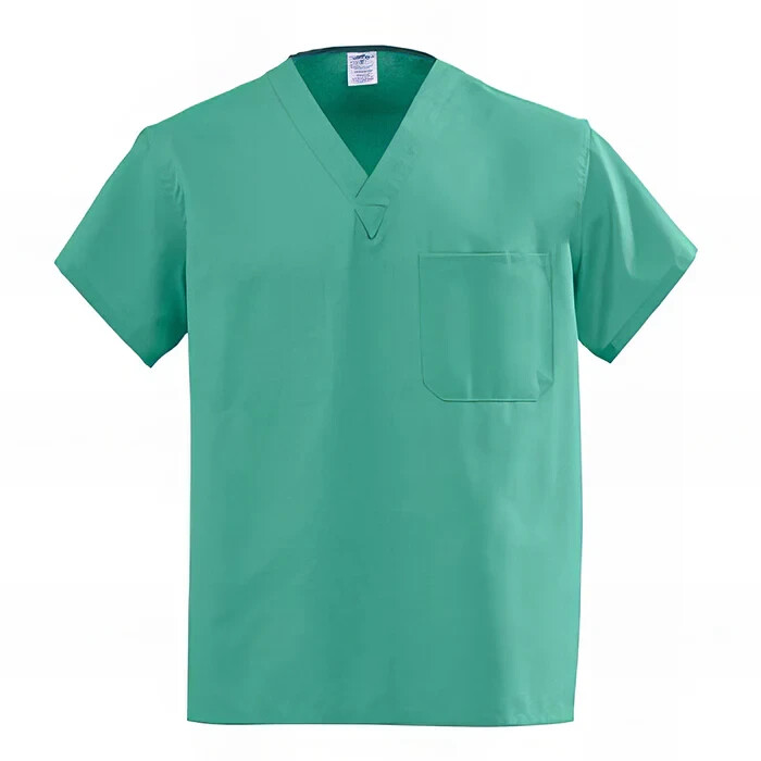 4XL Scrub Tops Medline 610 AngelStat Jade Green Unisex Angelica Coding 4x Shirt