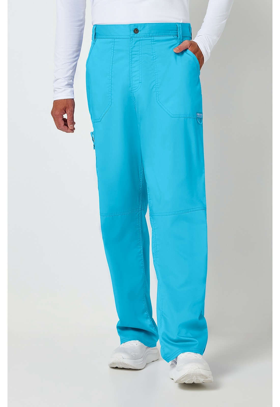 Cherokee Workwear Scrubs Men Fly Front Scrub Short Pant WW140S TRQ Turquoise
