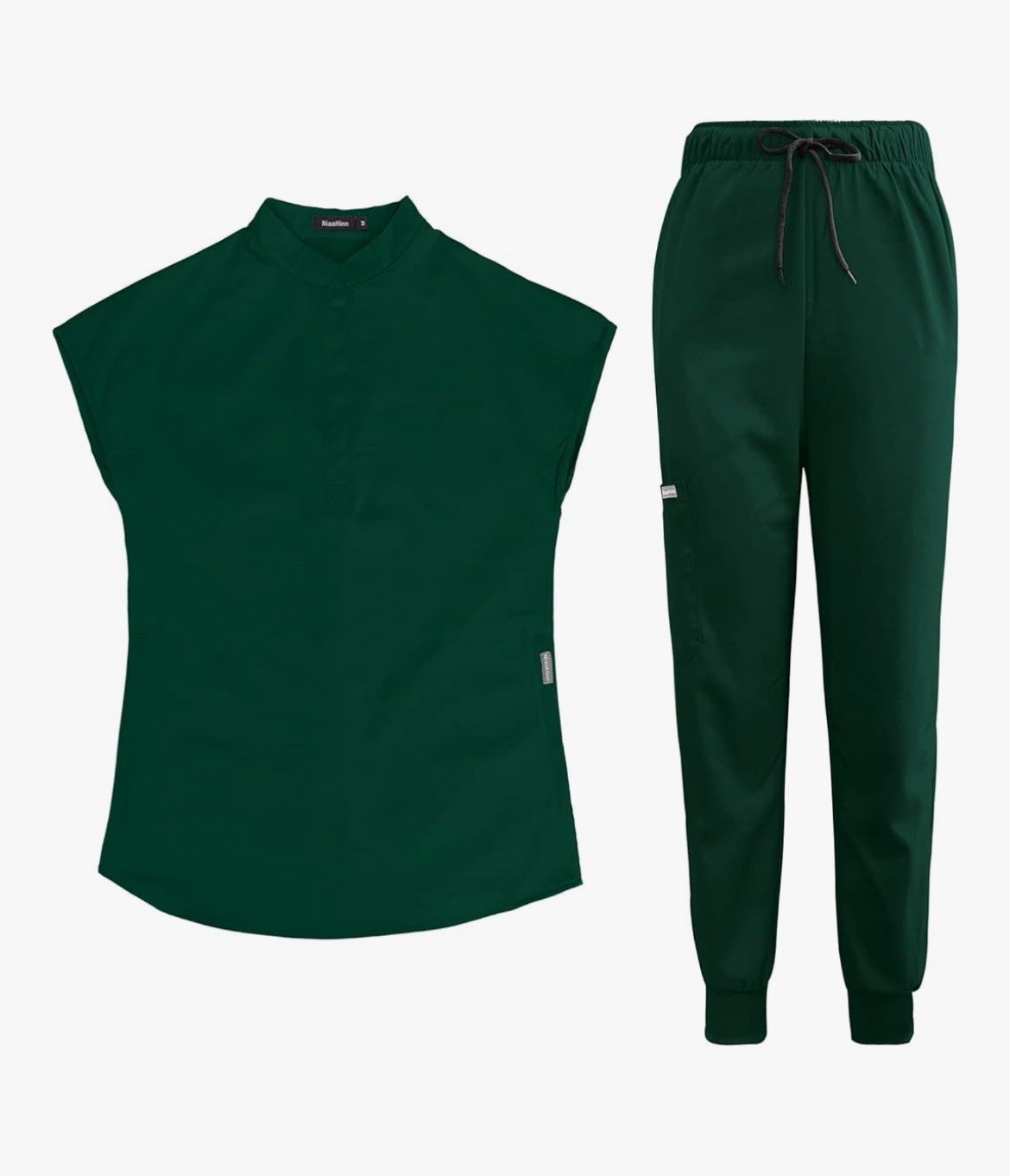 Niaahinn Scrubs Top And Jogger Pants Size Medium Green