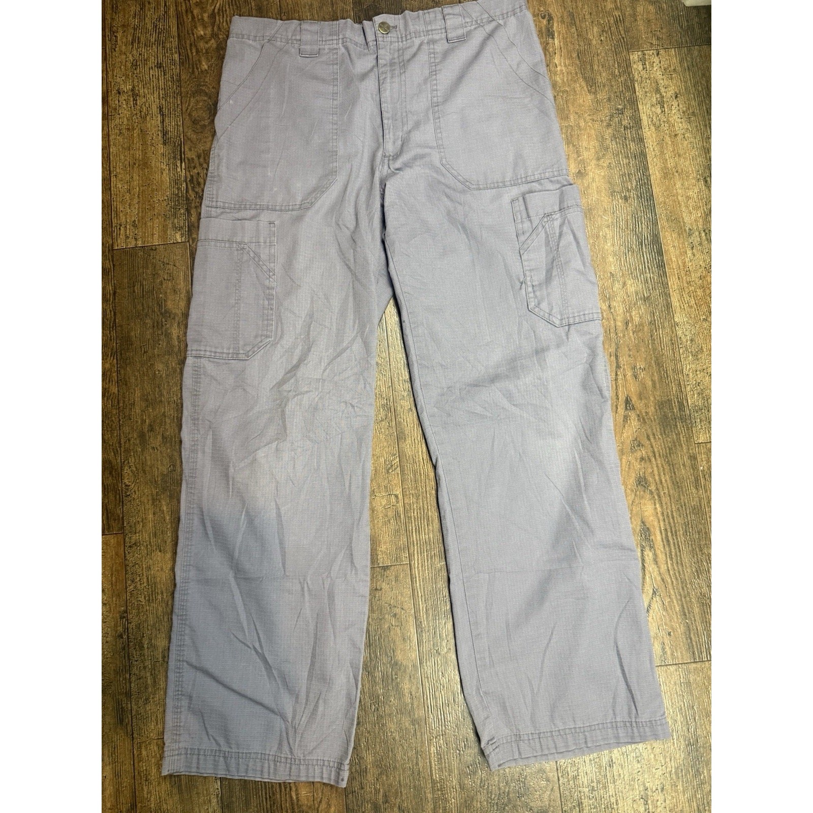 Carhartt Ripstop Boot Cut Cargo Scrub Pants Mens M Purple 8 Pocket Stretch