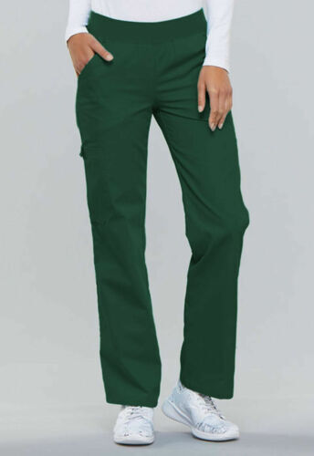 Cherokee Women Scrubs Flexibles Mid Rise Elastic Waist Pants 2085 Regular NWT