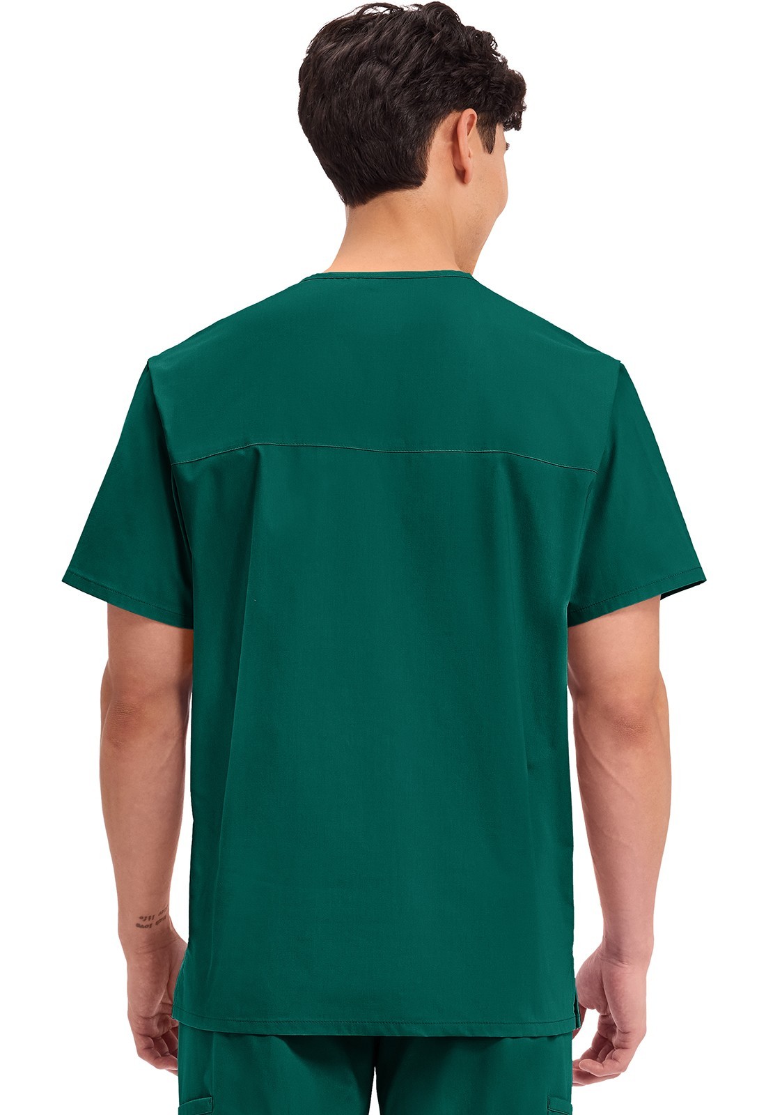 Scrubs Cherokee Workwear Men V Neck Tall Top WW695T HUN Hunter Green Free Ship