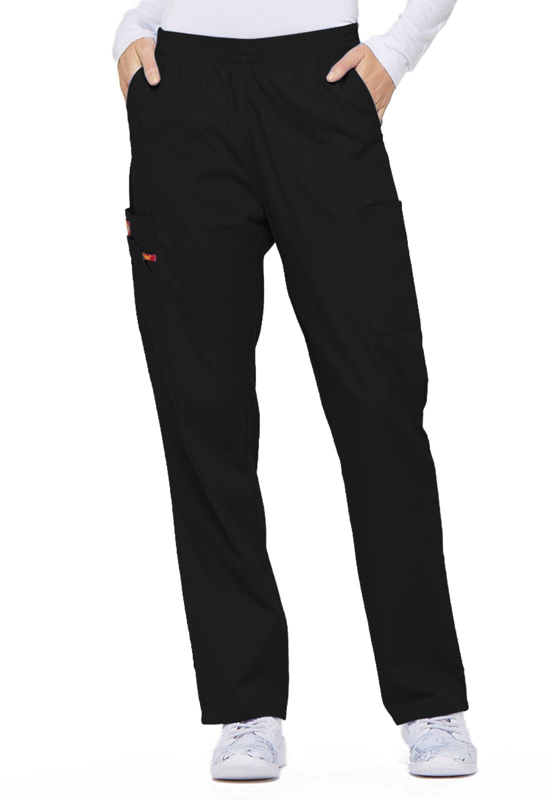 Dickies Scrubs Pull-on Elastic Waist Cargo Pant 86106 Black Dickies EDS