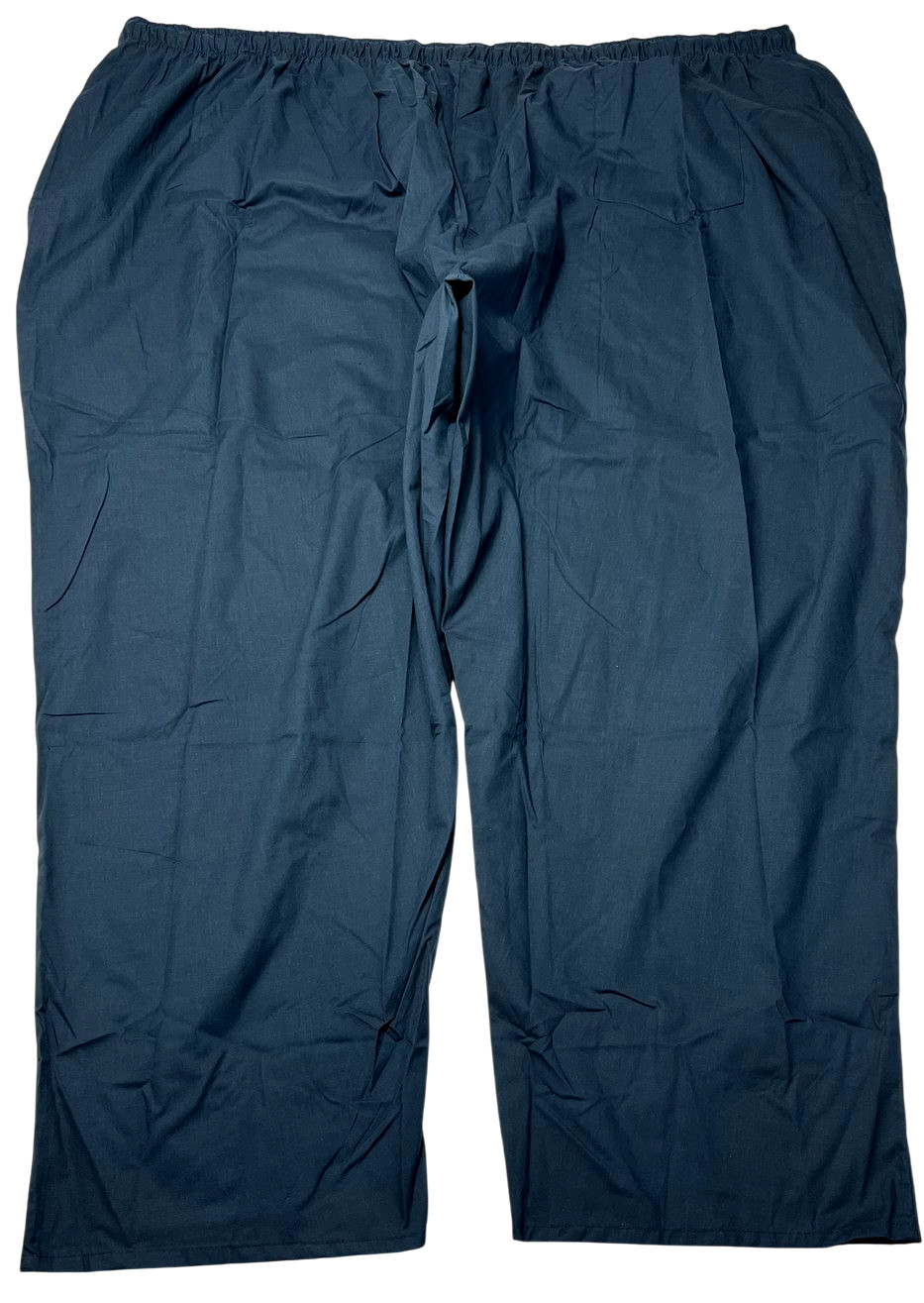 Scrub Pants Unisex (10XL) Navy Solid 3 Pockets Elastic Waistband Medical NWOT