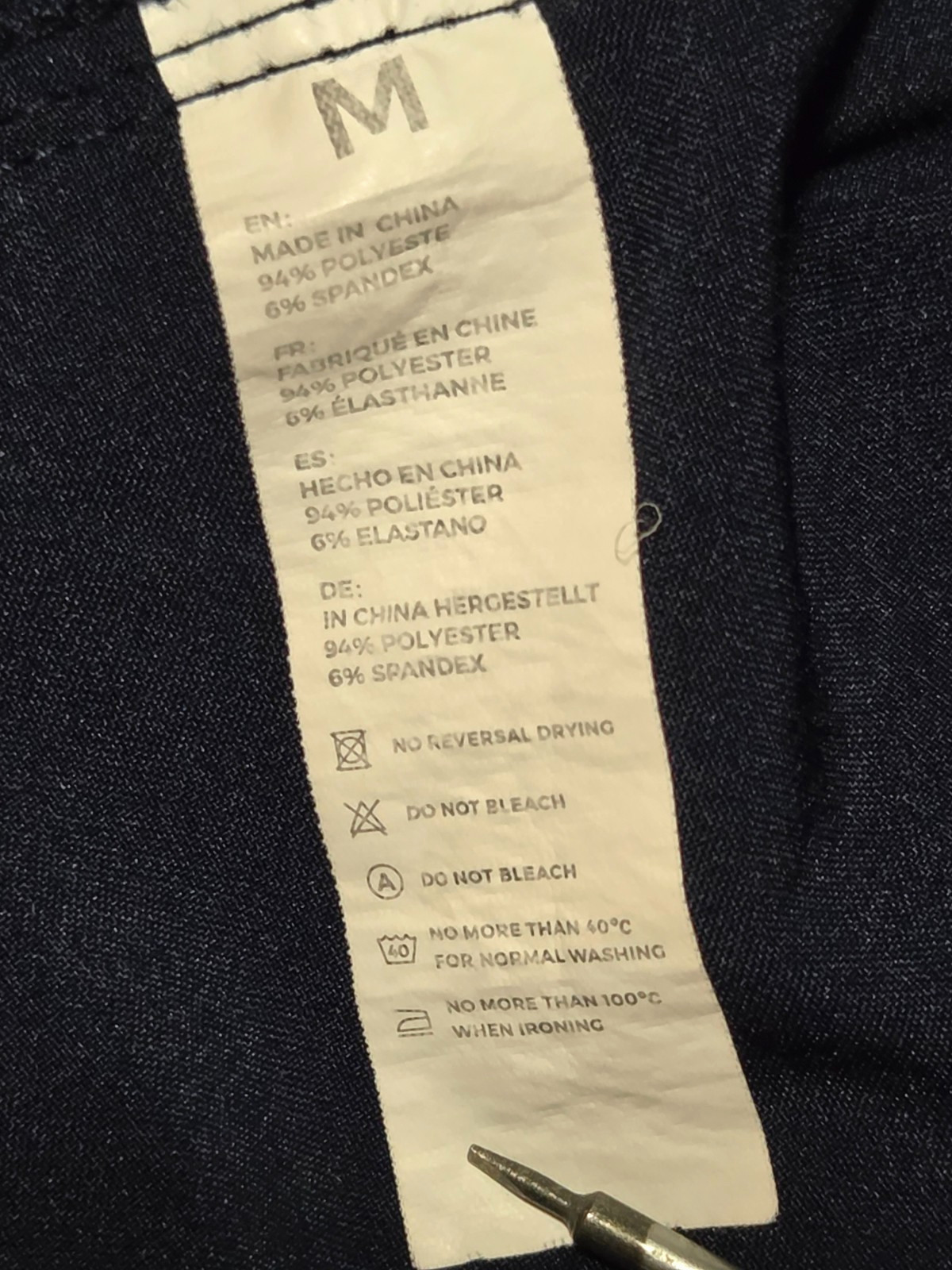 CozyFit 3 Pocket Medical Scrub Top Size Medium – Navy Blue