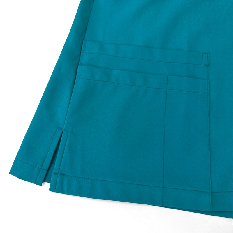 NiaaHinn Scrub Set Women Medical Nurse Hospital Clinic Uiforms Top Pant Straight