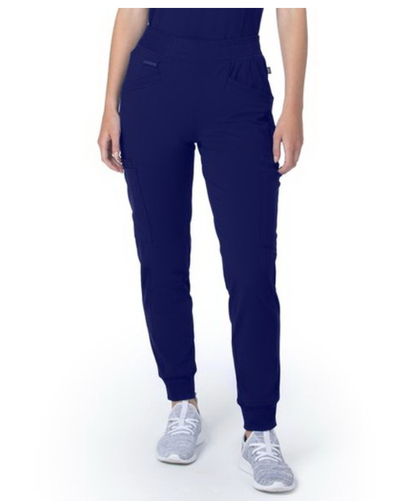 2-pk Landau Urbane 8 Pckt Jogger Scrub Pants 9211, Women, Sz MED, True Navy