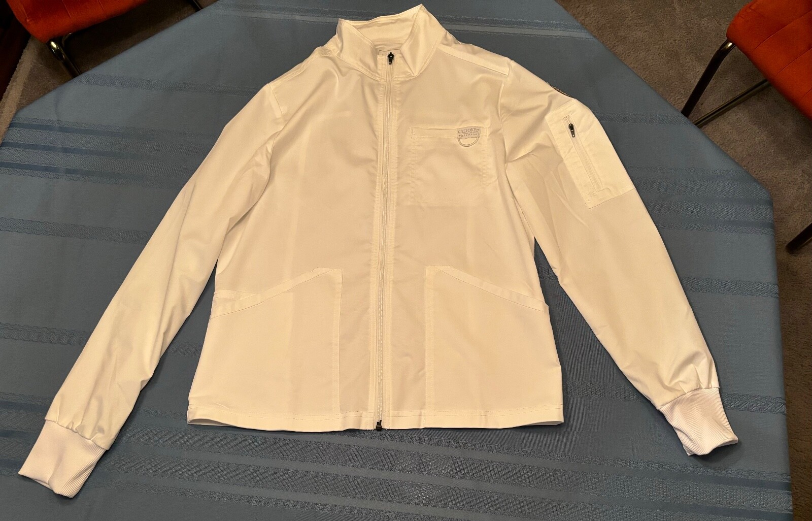 Cherokee Authentic Workwear Revolution Men’s Small Scrub Warm-Up Jacket ~New~