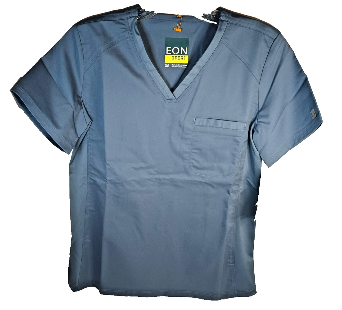EON Sport Maevn Men’s XS Blue Scrub Top 1 Chest Pocket V Neck New